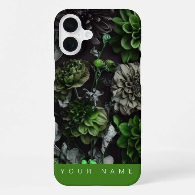 Funda Para iPhone Jardín Noir Verde (Reverso )