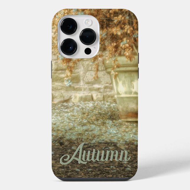Funda Para iPhone Jardín rústico de otoño (Reverso )