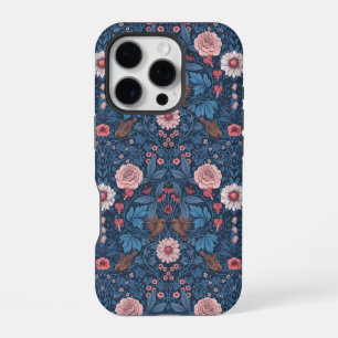 Funda Para iPhone 16 Pro Jardín salvaje en azul