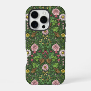 Funda Para iPhone 16 Pro Jardín salvaje en verde