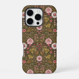 Funda Para iPhone 16 Pro Jardín salvaje sobre café marrón