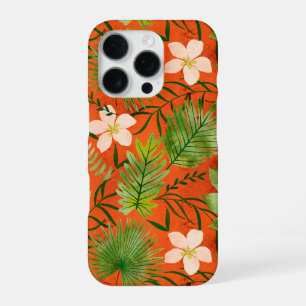 Funda Para iPhone 16 Pro Jardín tropical hawaiano Nalani Coral