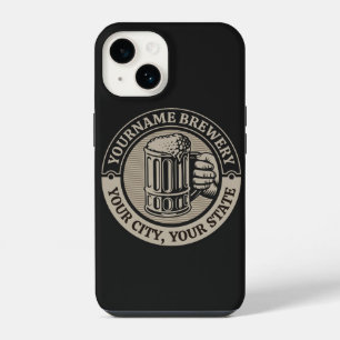 Funda Para iPhone 14 Jarra grande de cervecería personalizada NOMBRE Ce
