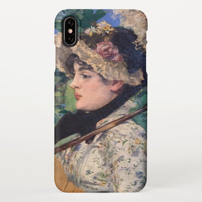 Funda Para iPhone Jeanne (Primavera) De Édouard Manet (Reverso)