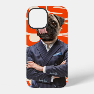 Funda Para iPhone 12 Jefe encabezado por la cabeza de perro parado con