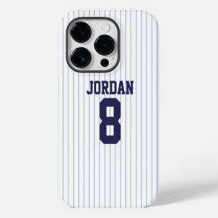 Funda Para iPhone 14 Pro Jersey de béisbol con nombre y número personalizad