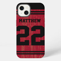 Jersey Deportivo Rojo Brillante Número iPhone 6