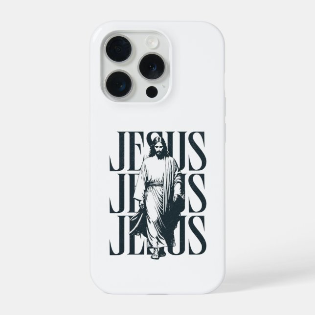 Funda Para iPhone Jesucristo Caminando (Reverso )