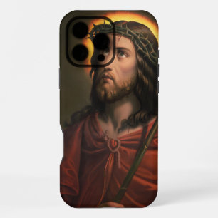 Funda Para iPhone 16 Pro Max Jesucristo con corona de ánimos