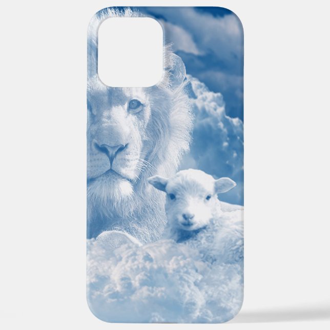 FUNDA PARA iPhone JESÚS EL LAMB Y JESÚS EL LEÓN (Reverso )