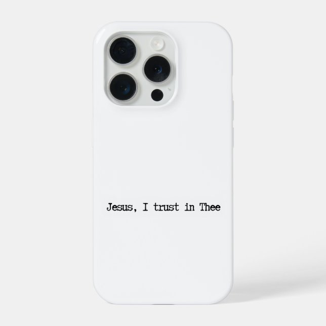 Funda Para iPhone Jesus I Trust In You Minimalist IPhone Case (Reverso )