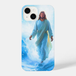 Funda Para iPhone 14 Jesus In Ocean Waves Iphone Case