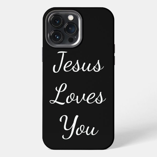 Funda Para iPhone Jesús te ama (Reverso )