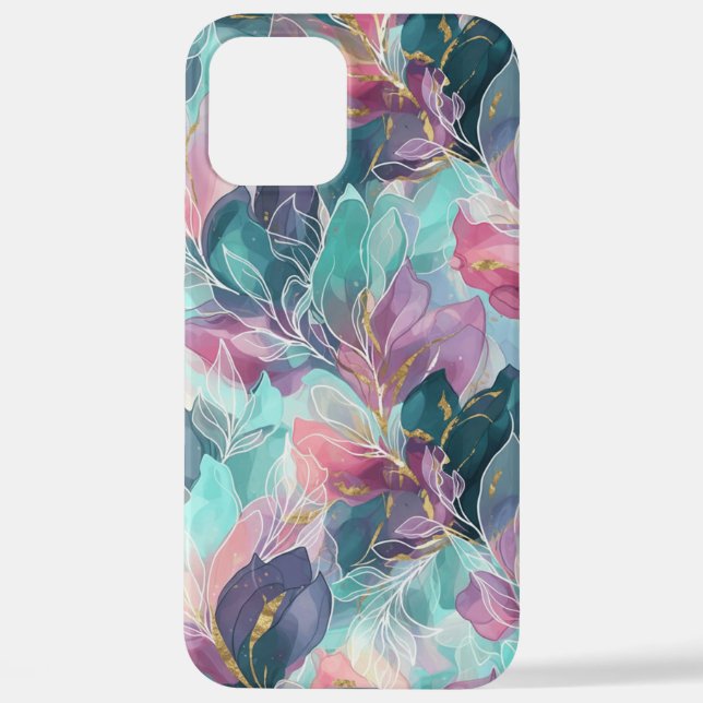 Funda Para iPhone Jewel Tone Floral (Reverso )