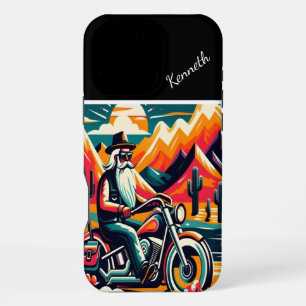 Funda Para iPhone 16 Pro Max Jinete del Desierto al Atardecer