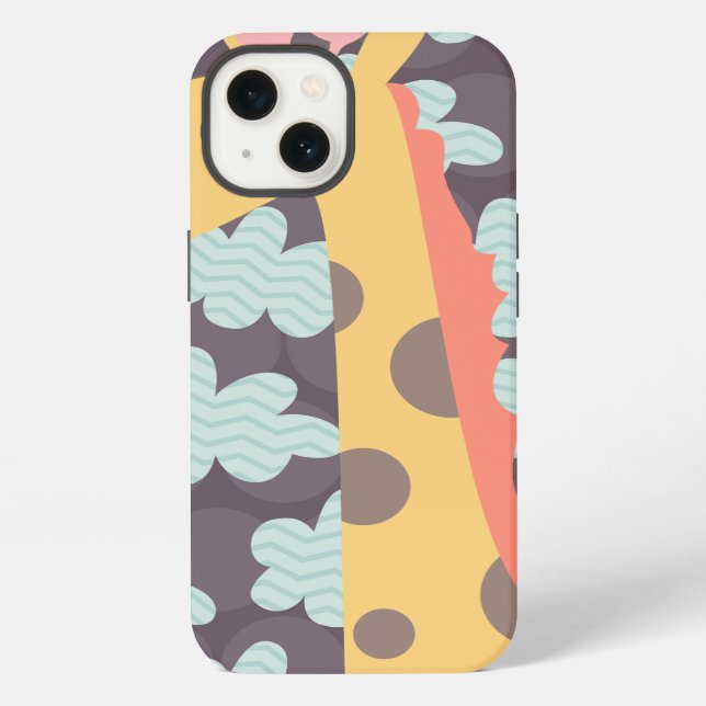 Funda Para iPhone Jirafa y Nubes (Reverso )