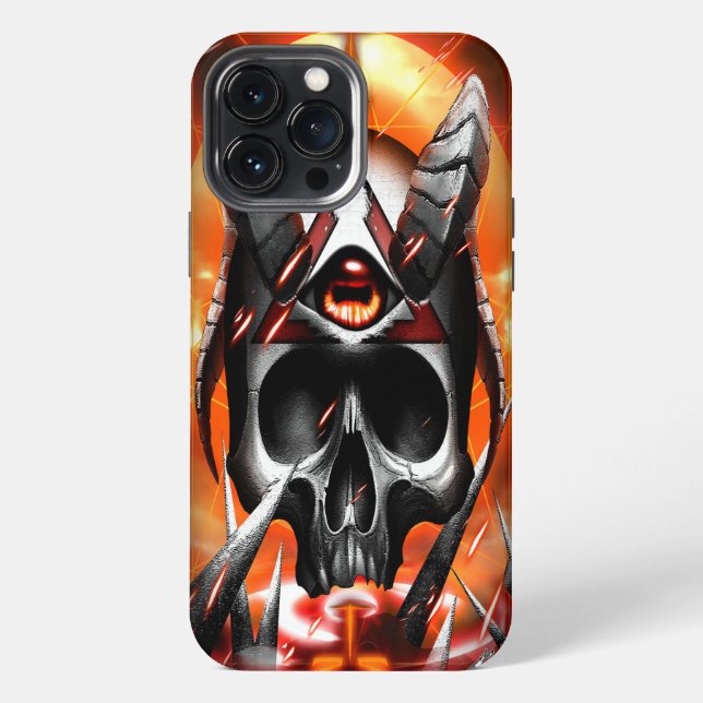 Funda Para iPhone Joe Ojo de cráneo (Reverso )