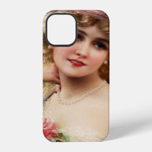 Funda Para iPhone 12 Joven dama con rosas de Emile Vernon
