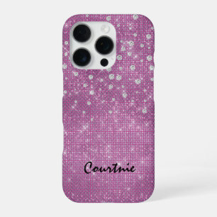 Funda Para iPhone 16 Pro Joyas de Diamantes Pink Glam
