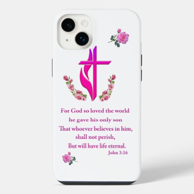Funda Para iPhone Juan 3:16 (Reverso)