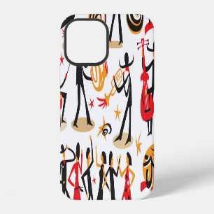 Funda Para iPhone 12 Juego de iconos de jazz: fondo blanco aislado