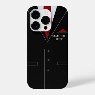 Funda Para iPhone 14 Pro Juego de nombres personales para empresas negro