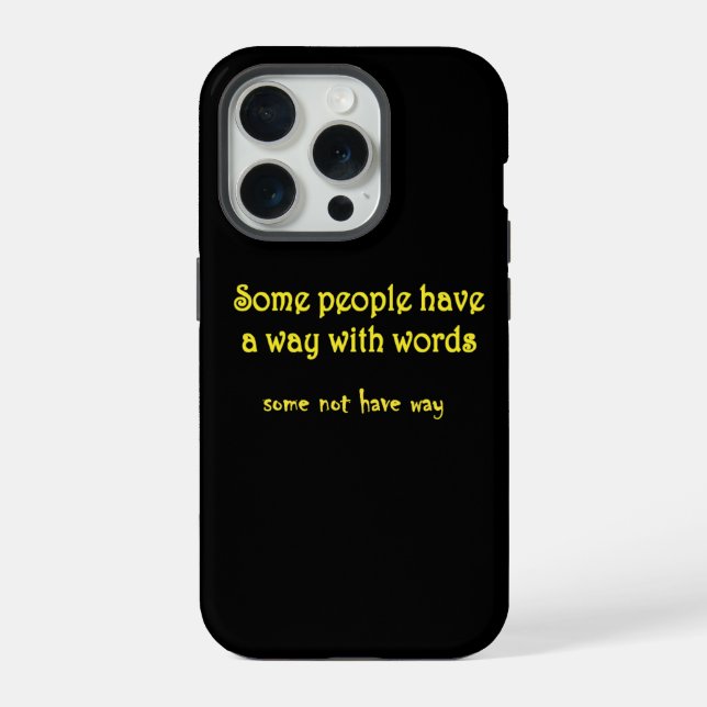 Funda Para iPhone Juego de Palabras Divertido: Un Cuento de Dos Fras (Reverso )