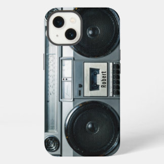 Jugador de cassette de boombox de veintage retro 8