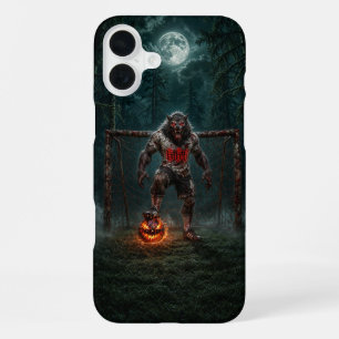 Funda Para iPhone 16 Plus Jugador de Fútbol Hombre Lobo Arte de Terror de Ha