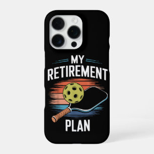 Funda Para iPhone 16 Pro Jugador de Pickleball de Mi Plan de Jubilación