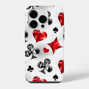 Funda Para iPhone 14 Pro Jugador de póquer jugador jugando cartas palos Las