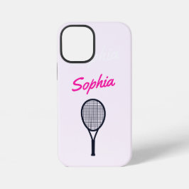 Funda Para iPhone 12 Mini Jugador de tenis Regalo Chicas Nombre personalizad
