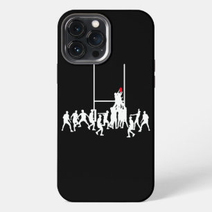 Funda Para iPhone 13 Pro Max Jugadores de Rugby Hombres Rugby Tackles 