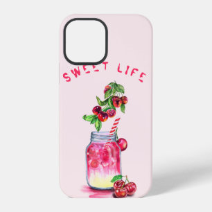 Funda Para iPhone 12 Pro Jugo de cereza Bebida refrescante Frutas