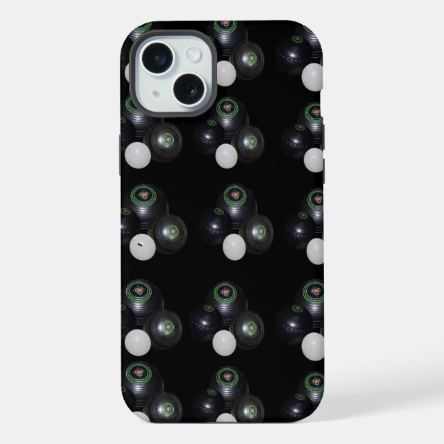 Funda Para iPhone Juguemos a los Bolos sobre Césped, (Reverso )