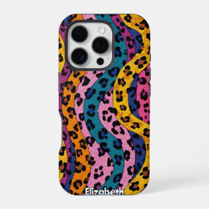 Funda Para iPhone 16 Pro Jungla Texturizada: Estampado de Leopardo Giratori