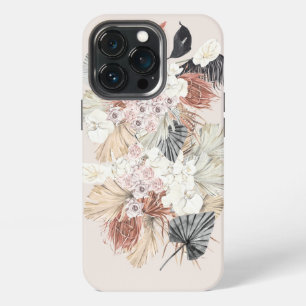 Funda Para iPhone 13 Pro Jungla tropical floral de hierba de Rubor Pampas