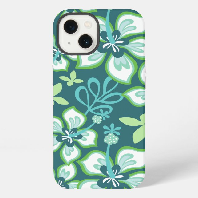 FUNDA PARA iPhone JUNGLE SURF (COMBO VERDE ACUÁTICO) (Reverso )