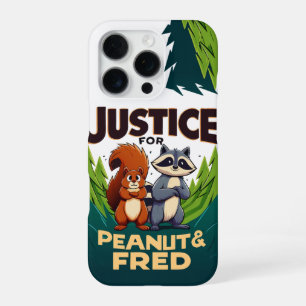 Funda Para iPhone 16 Pro Justicia para Peanut la Ardilla y Fred