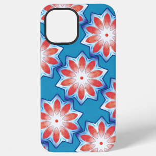 Funda Para iPhone 12 Pro Max kaleidoscopio en forma de estrella azul rojo diez 