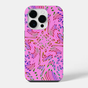 Funda Para iPhone 14 Pro Kaleidoscopio rosa