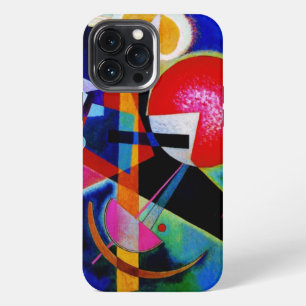 Funda Para iPhone 13 Pro Max Kandinsky en Azul Pintura Abstracta