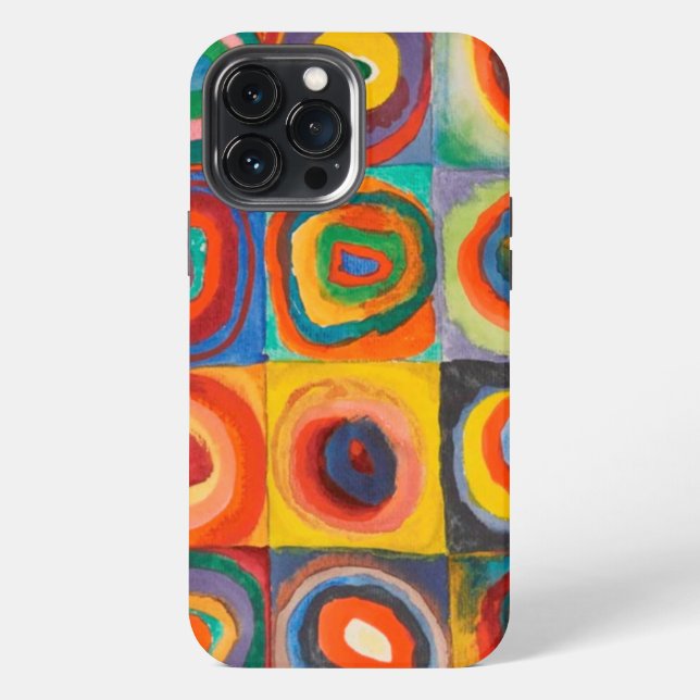 Funda Para iPhone Kandinsky Square Circle (Reverso )