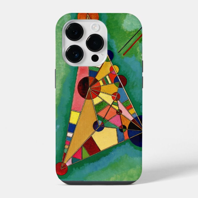 Funda Para iPhone Kandinsky - Triángulo Multicolor, (Reverso )