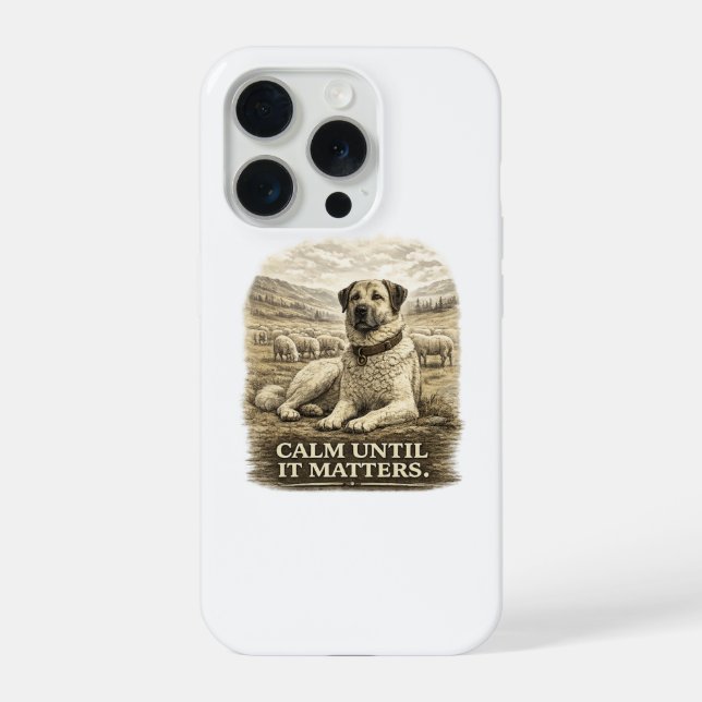 Funda Para iPhone Kangal – Tranquilo hasta que importa (Reverso )
