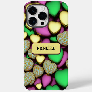 Funda Para iPhone 14 Pro Max Karat Gold Hearts