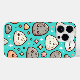 Funda Para iPhone 14 Pro Max Kawaii Aesthetic iPhone Case – Teal Background