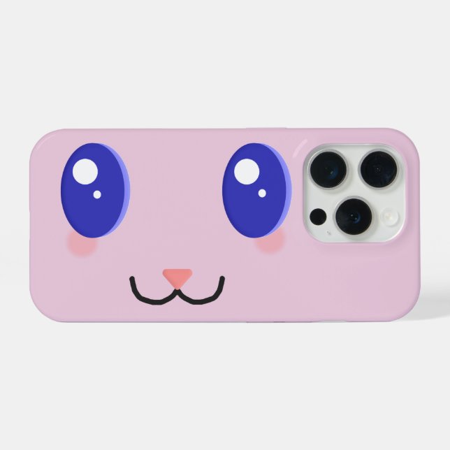 Funda Para iPhone Kawaii Face Custom Colour Phone Case (Reverso Horizontal)