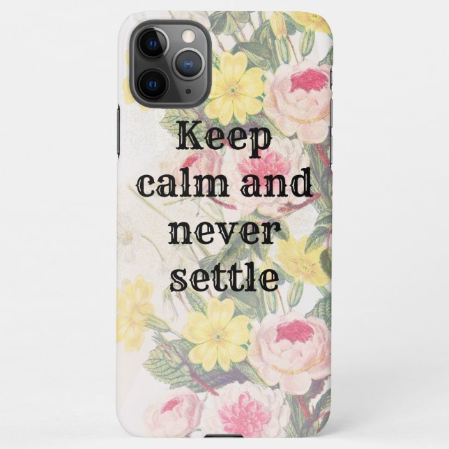 Funda Para iPhone Keep calm and gratitude phrase (Reverso)