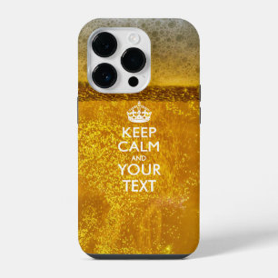Funda Para iPhone 14 Pro KEEP CALM Personalizado Y Tu Texto